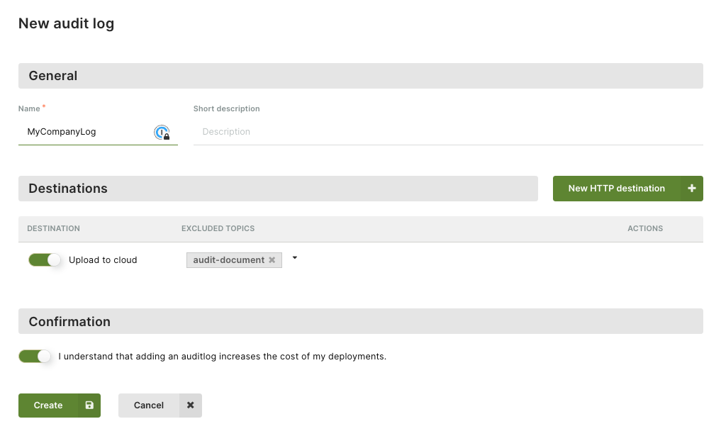 ArangoGraph audit log