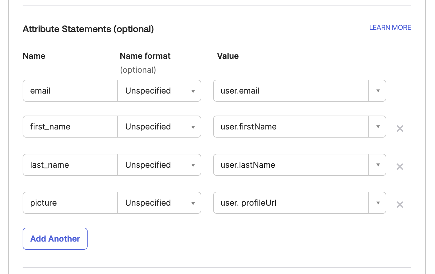 ArangoGraph Okta SAML Attributes