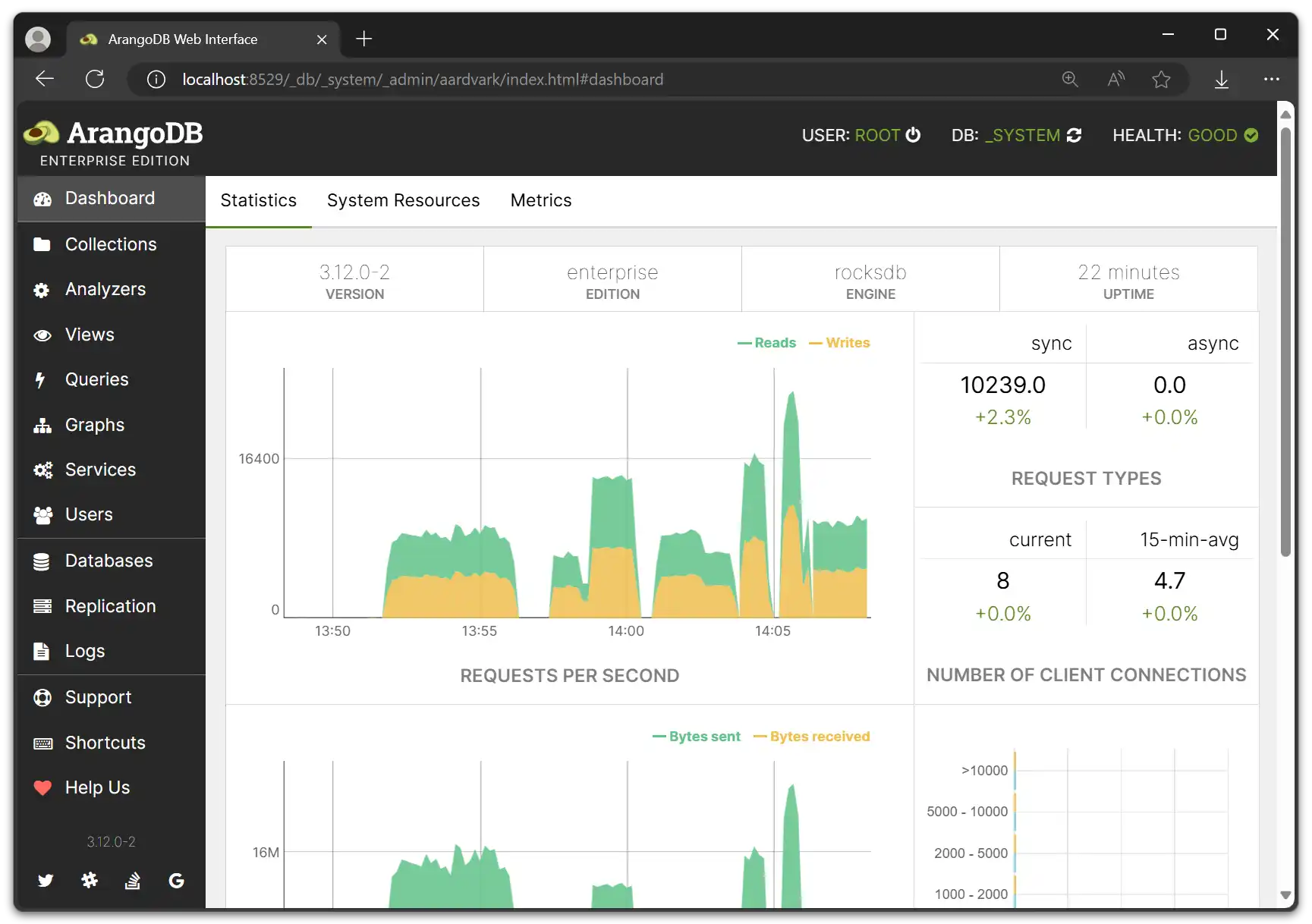 Single-server Web Interface